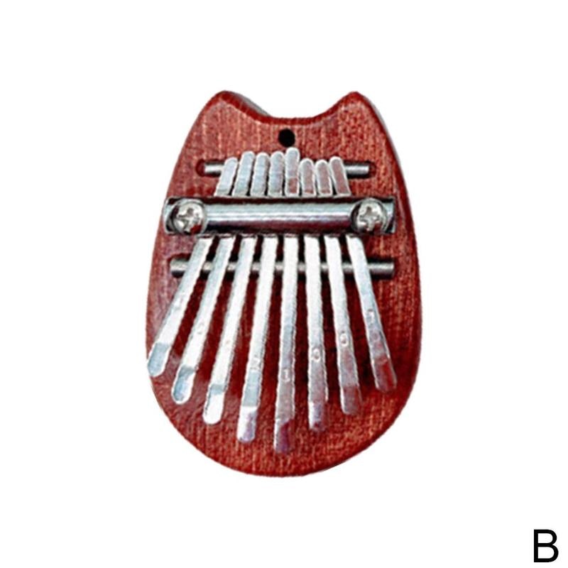 8-key Mini Kalimba Thumb Piano Wooden Thumb Piano Children’s Gift Portable Pocket Keyboard Piano