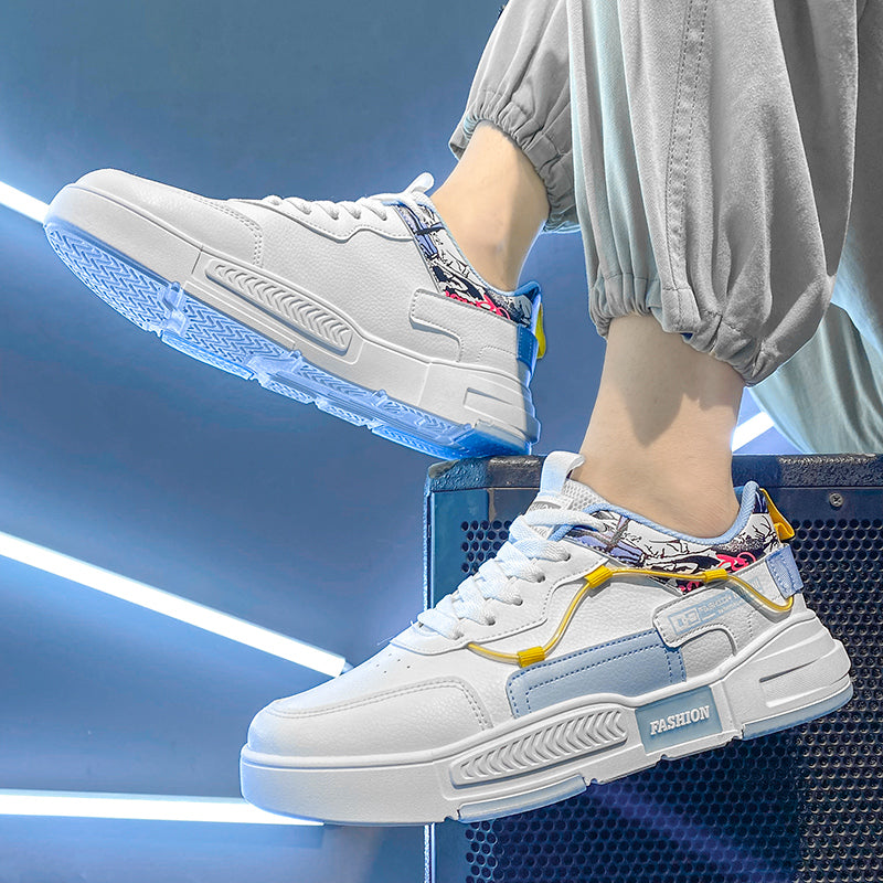 Small White Summer All-Match Casual Youth Leather Men's Shoes