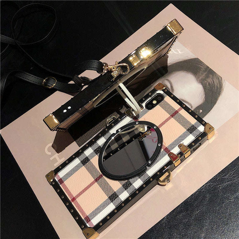 Apple Mirror XS Max Leather iPhone Phone Case