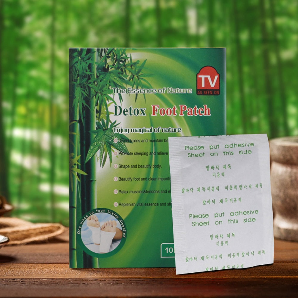 10Pcs Detox Foot Patch+10Pcs Adhesive Tape Sleeping Better Help Body Detoxification Slimming Sticker Health Care Medical Plaster