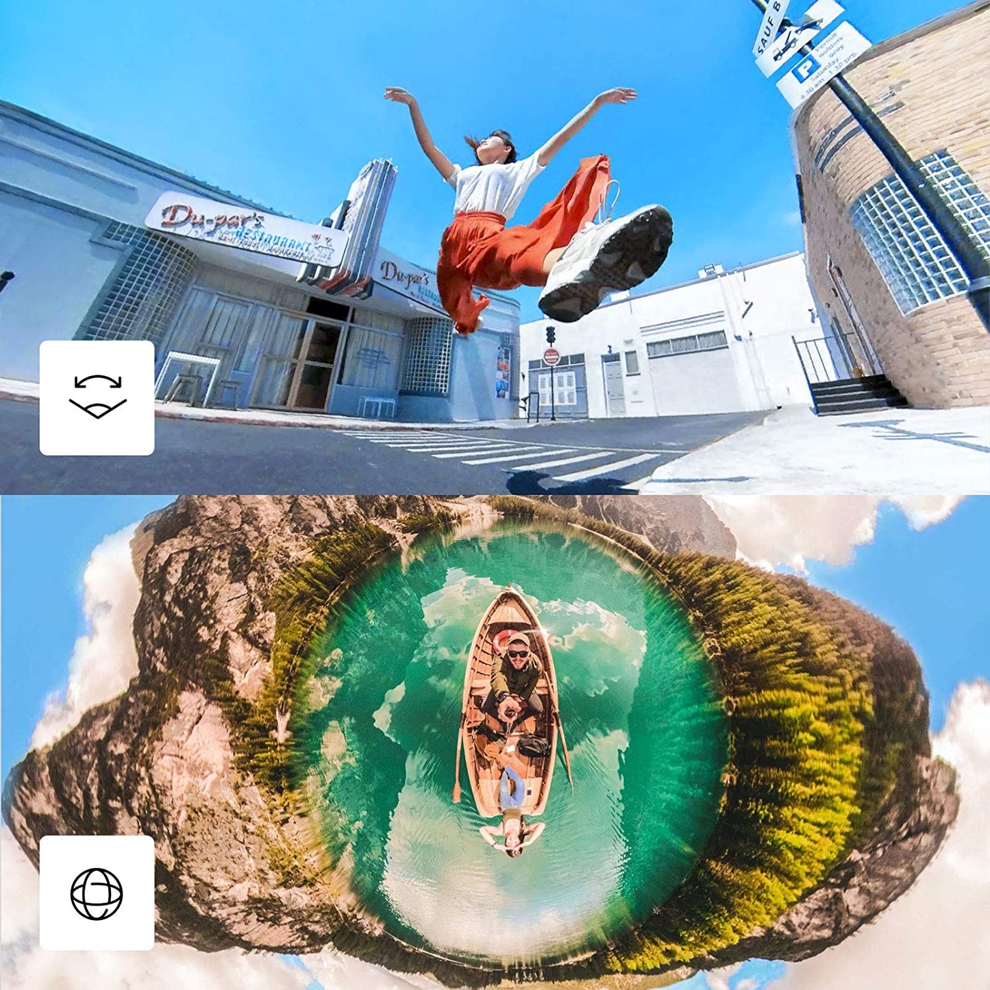 Insta360 ONE X2 Waterproof Action Camera Stabilization, Touch Screen, AI Editing, Live Streaming