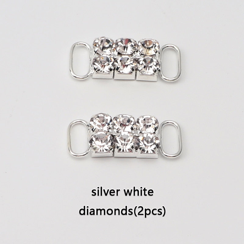 Diamond AF1 Shoe Decorations Shoelaces Metal Buckle Charms Luxury Rhinestone Shoes Accessories Metal Laces Lock Sneaker 1Pair