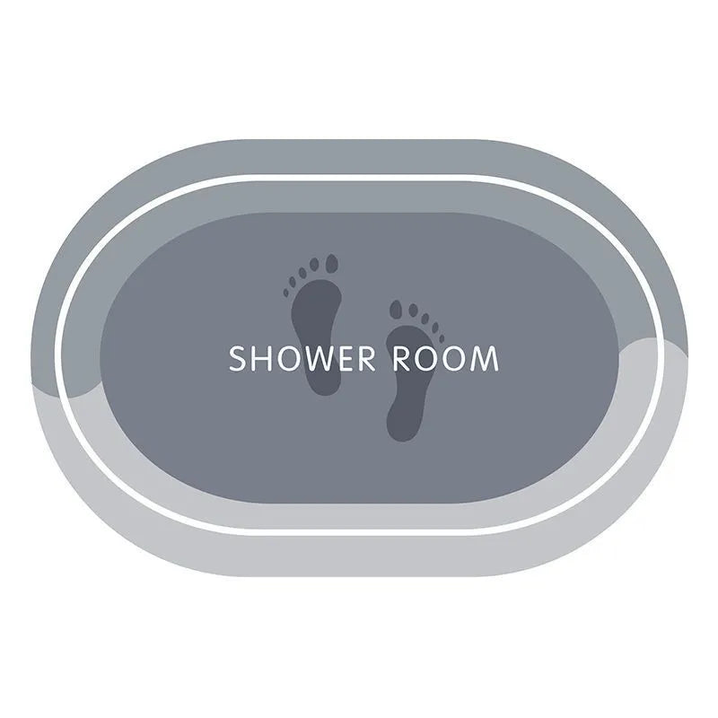 Super non-slip fast drying absorbent round floor mat for bathroom and kitchen