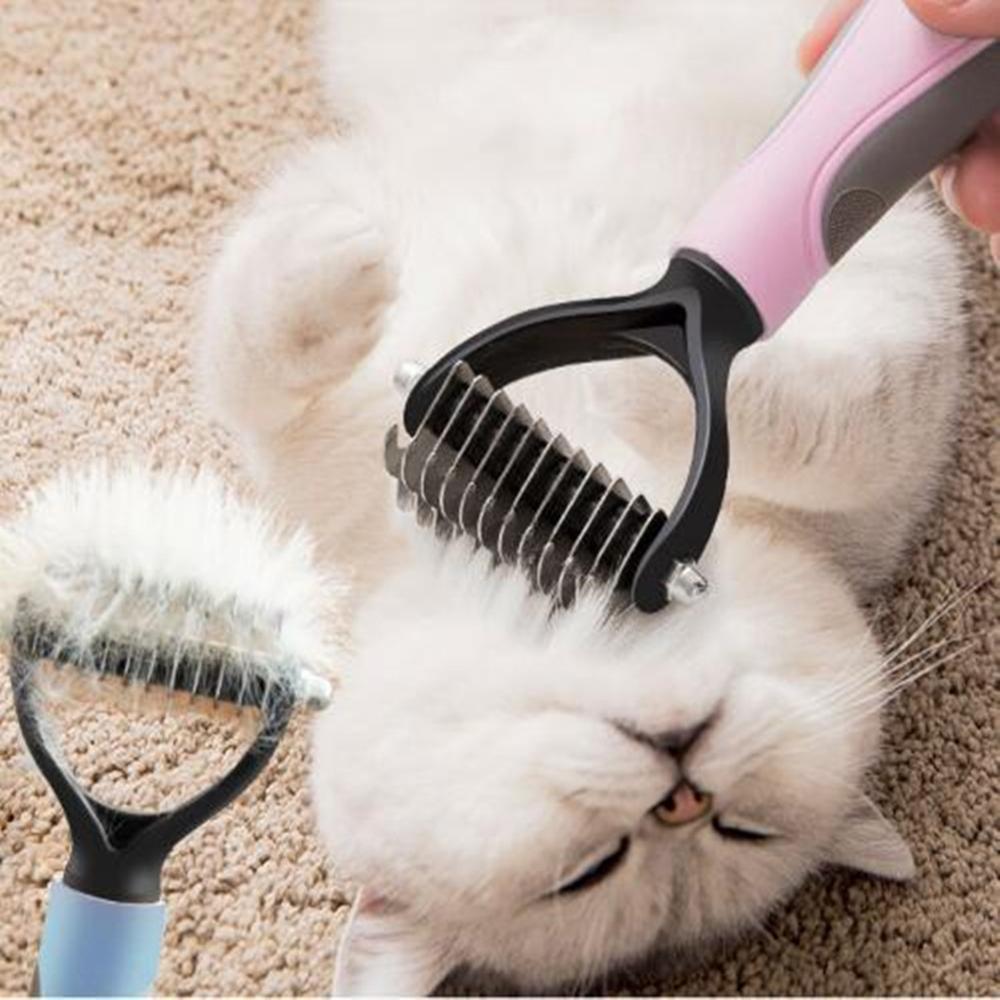 Pet Dog Hair Removal Comb Cat Fur Brush Grooming Tools Hair Clipper Dog Cat Shedding Hair Comb For Puppy Small Dog Pet Supplies