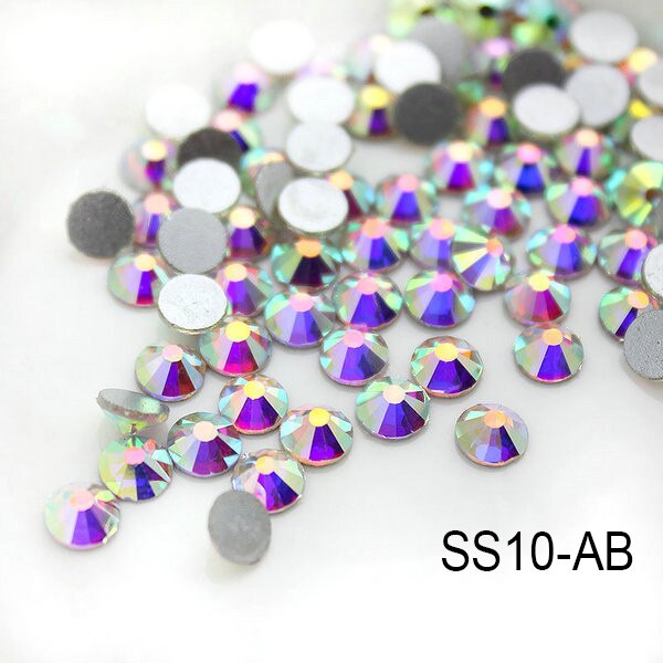 2020 New 1 Pack Flatback 3D Glass Swarovsky DIY Nails Rhinestones Art Decoration Shiny Crystal Stones Gems Manicure