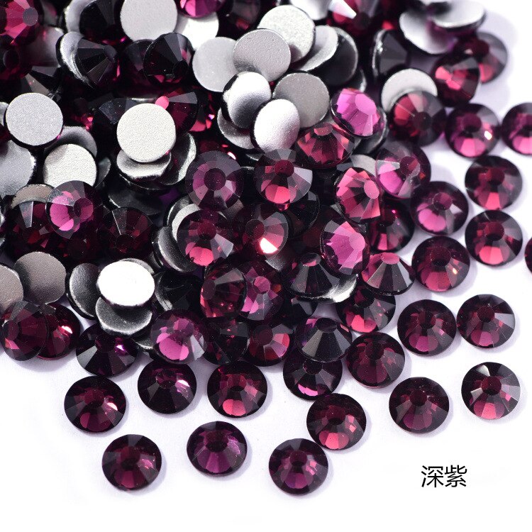 2020 New 1 Pack Flatback 3D Glass Swarovsky DIY Nails Rhinestones Art Decoration Shiny Crystal Stones Gems Manicure