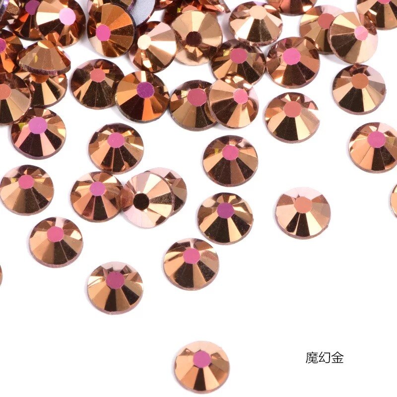 2020 New 1 Pack Flatback 3D Glass Swarovsky DIY Nails Rhinestones Art Decoration Shiny Crystal Stones Gems Manicure