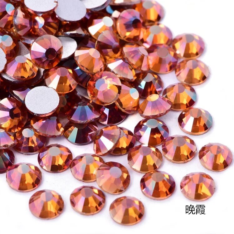 2020 New 1 Pack Flatback 3D Glass Swarovsky DIY Nails Rhinestones Art Decoration Shiny Crystal Stones Gems Manicure