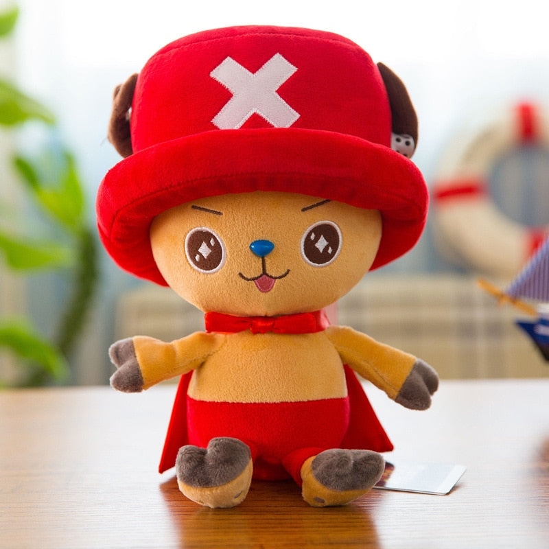 30cm one piece figure Toys Tony Luffy Chopper Pattern Soft Stuffed Plush Dolls Kawaii Lovely Cartoon kids toys Birthday Gift Toy
