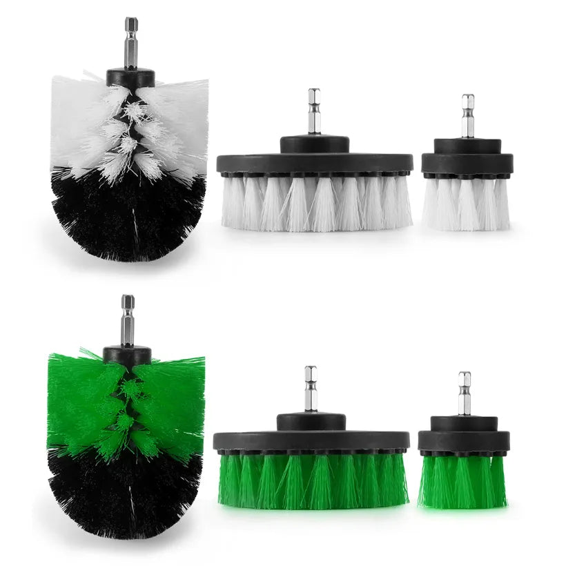 3PCs Electric cleaning brush Scrubber Cleaning Drill Nylon Brushes Tub Cleaner Kit Wood Grinding Polishing Tool D30