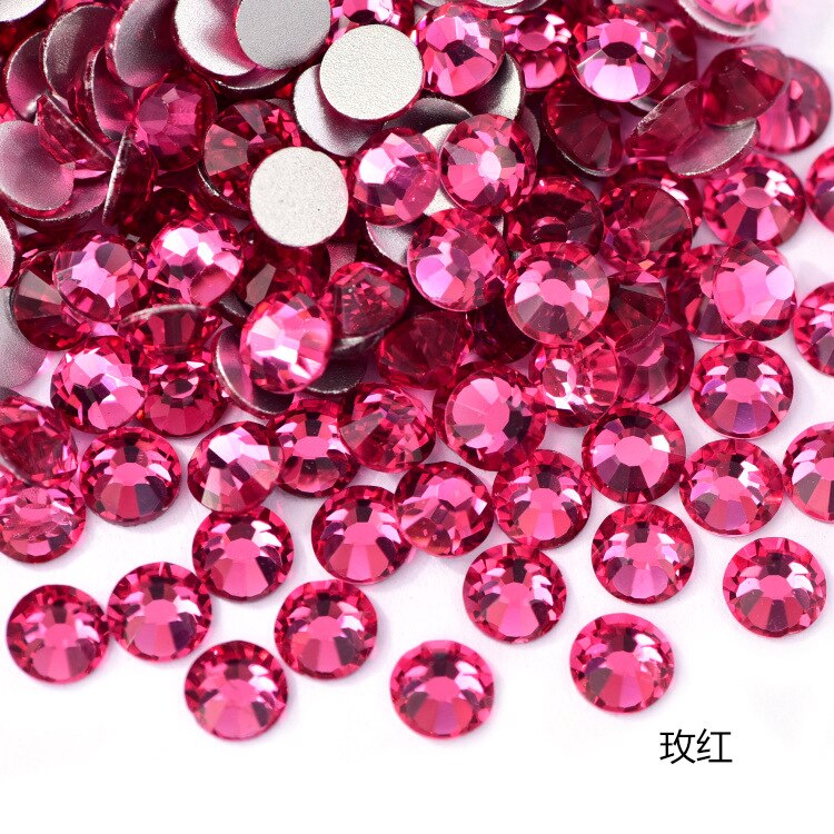 2020 New 1 Pack Flatback 3D Glass Swarovsky DIY Nails Rhinestones Art Decoration Shiny Crystal Stones Gems Manicure
