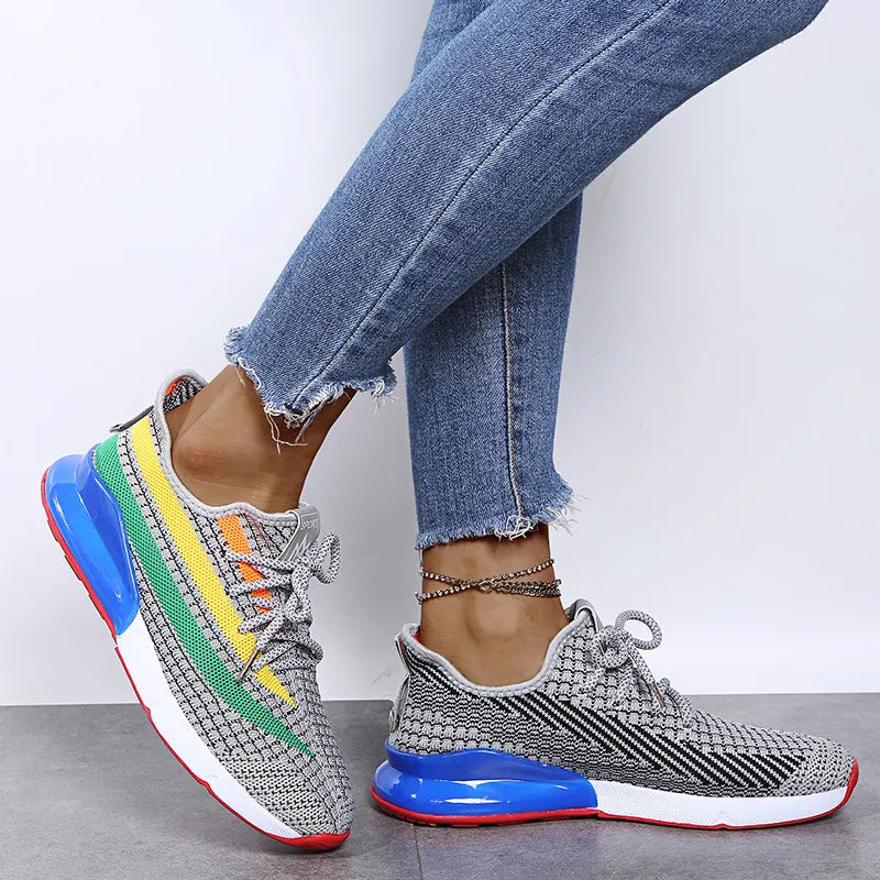 SIZE 35-43 ! Lovely Lady Flat Shoes For Women shoes & Black,Pink,Grey Soft Slip-On Breathable Light Female Shoes With Mix-Color
