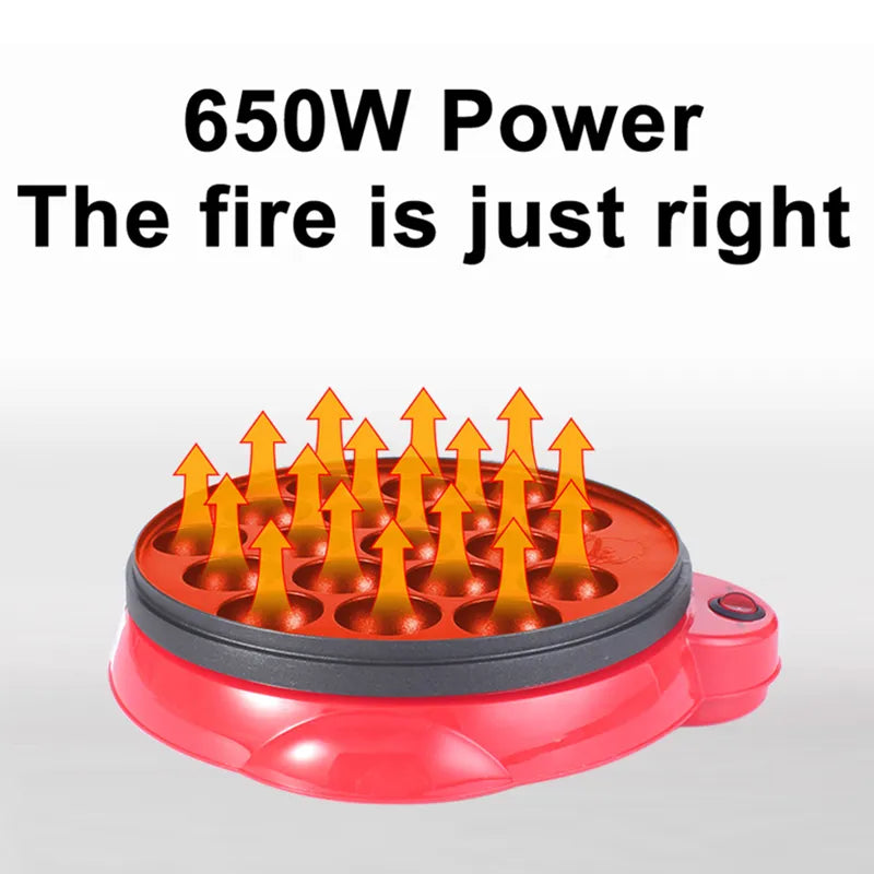 DMWD 110V/220V Chibi Maruko Baking Machine Household Electric Takoyaki Maker Octopus Balls Grill Pan Professional Cooking Tools