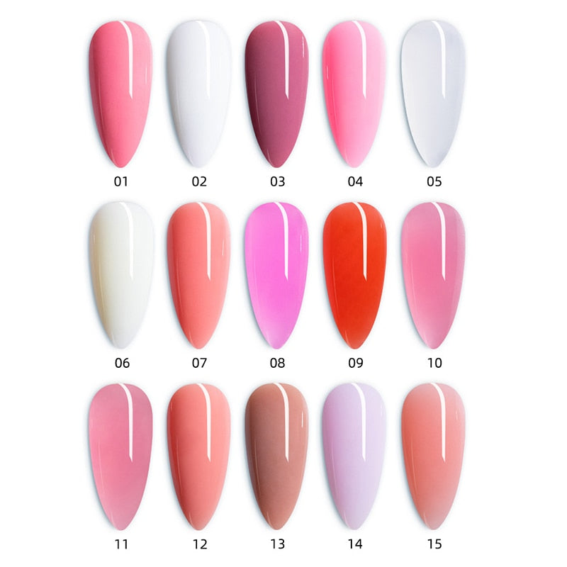 10pcs Nail Polish Gel Nail Kit 15ml Quick Building UV Nail PolishGel Extensions Acrylic Gel Nail Tool Art Set