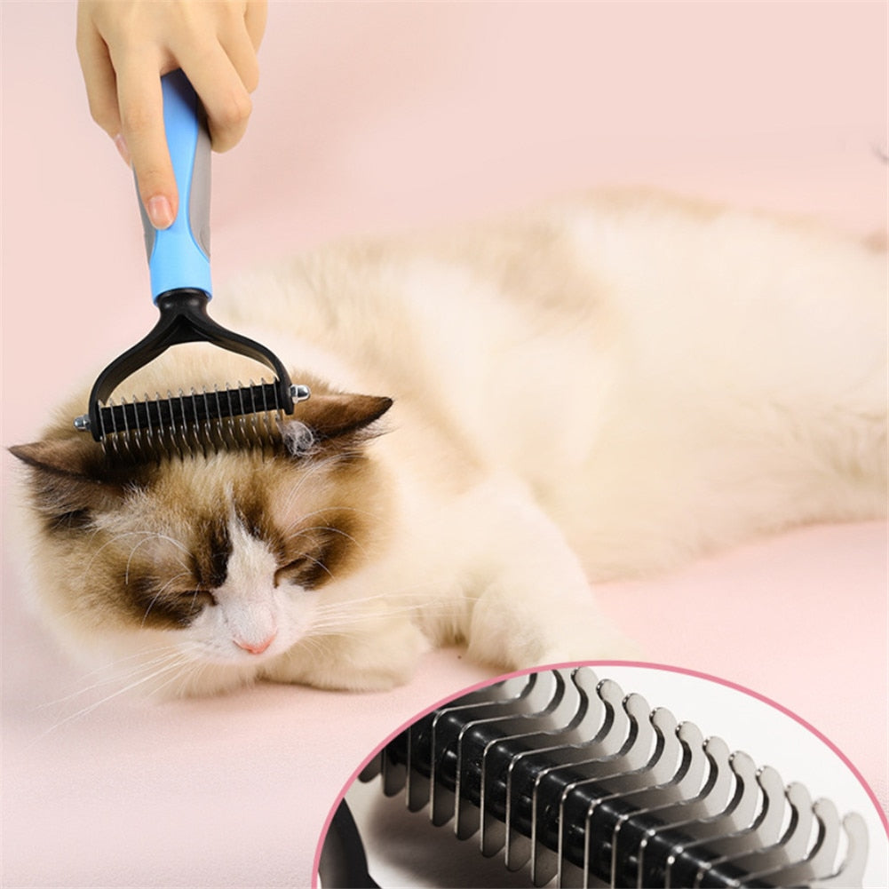 Pet Dog Hair Removal Comb Cat Fur Brush Grooming Tools Hair Clipper Dog Cat Shedding Hair Comb For Puppy Small Dog Pet Supplies