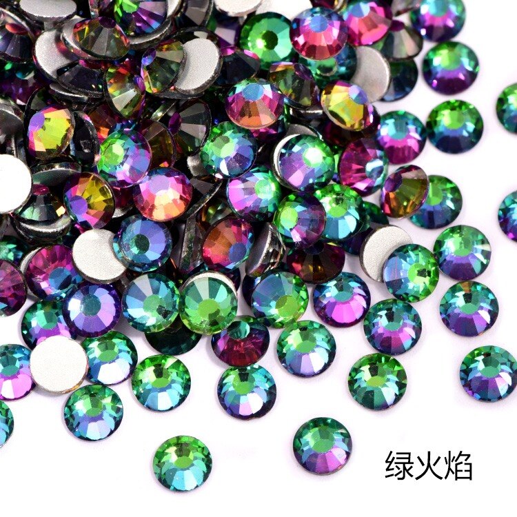 2020 New 1 Pack Flatback 3D Glass Swarovsky DIY Nails Rhinestones Art Decoration Shiny Crystal Stones Gems Manicure