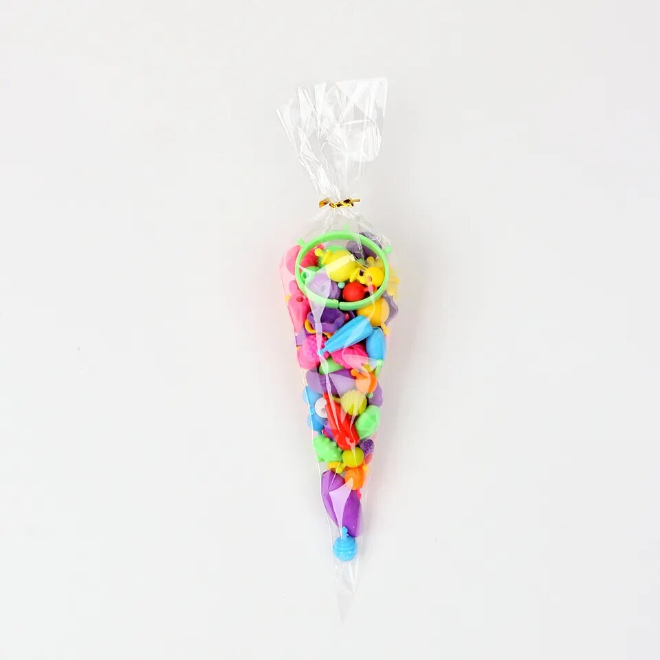 20/50pcs Rabbit Gift Bags Cones Transprant Plastic Bag Carrot Candy Bags Kids Birthday Party Decoration Easter Party Decorations