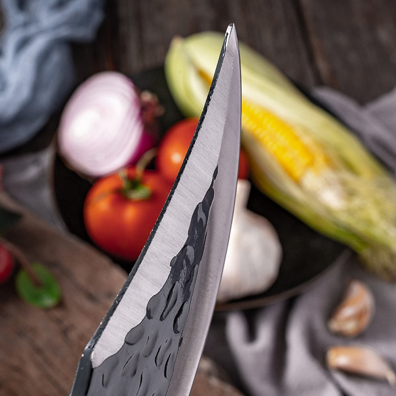 6'' Meat Cleaver Butcher Knife Stainless Steel Hand Forged Boning Knife Chopping Slicing Kitchen Knives Cookware Camping Kinves