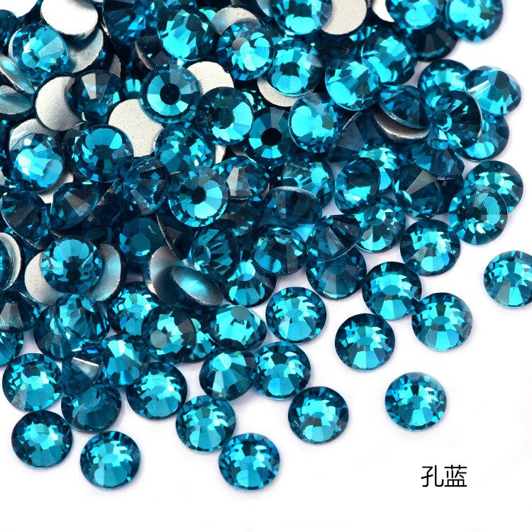 2020 New 1 Pack Flatback 3D Glass Swarovsky DIY Nails Rhinestones Art Decoration Shiny Crystal Stones Gems Manicure