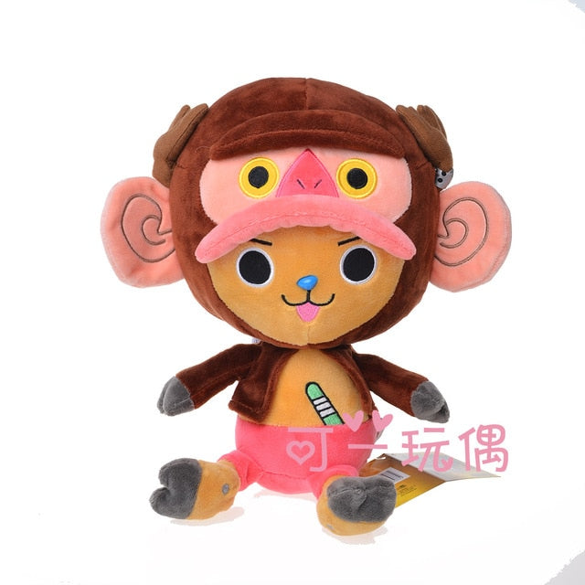 30cm one piece figure Toys Tony Luffy Chopper Pattern Soft Stuffed Plush Dolls Kawaii Lovely Cartoon kids toys Birthday Gift Toy