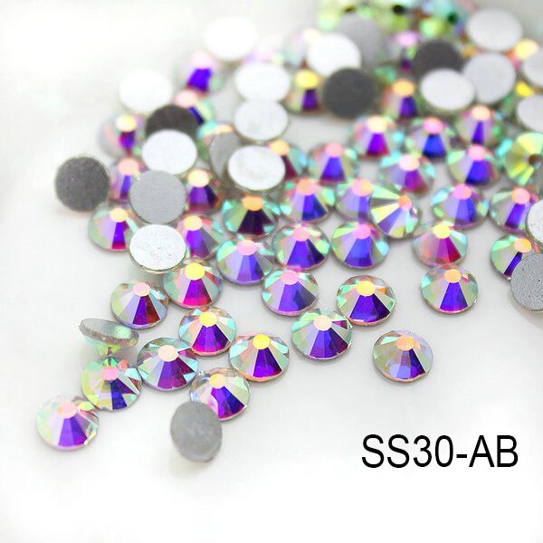 2020 New 1 Pack Flatback 3D Glass Swarovsky DIY Nails Rhinestones Art Decoration Shiny Crystal Stones Gems Manicure