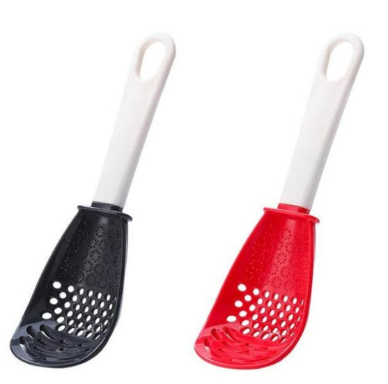 Multifunctional Cooking Spoon Kitchen Strainer Scoop to Cut Garlic Hanging Hole Innovative Potato Garlic Press kitchen Accessory