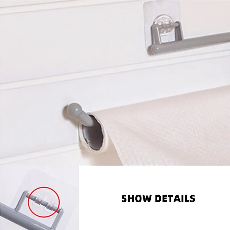 24h Ship Toilet Paper Holder Self Adhesive Bathroom Paper Towel Roll Holder for Bathroom Kitchen