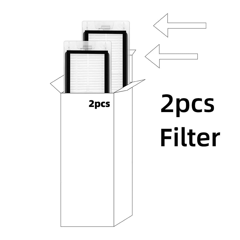 Compatible for Xiaomi Mi Robot Vacuum Mop Pro 3C 2S Spare Hepa Filter Side Main Brush  Cover Mop Holder Accessories Parts