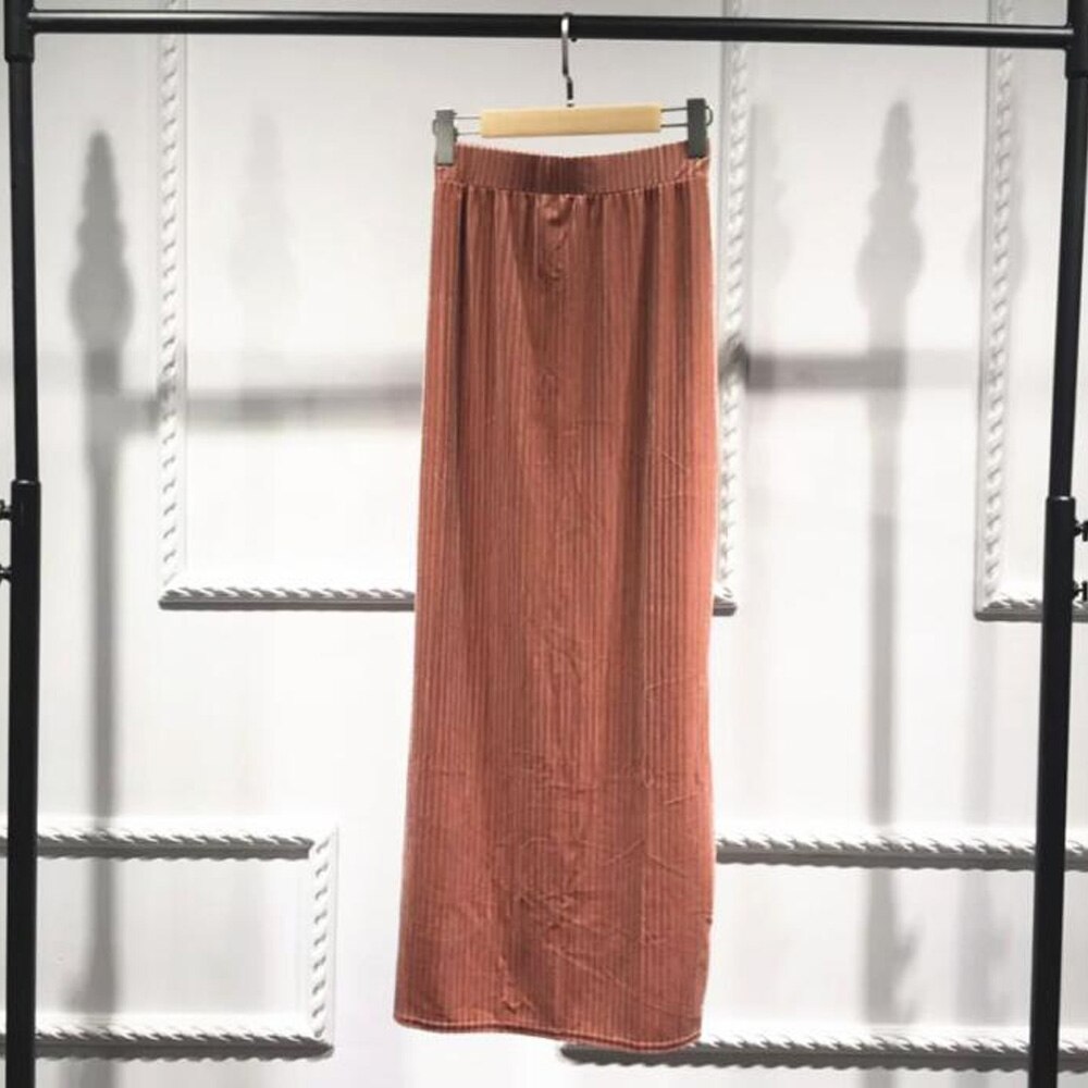 2023 New Maxi Skirts For Women Muslim Bodycon Skirt Women Slim Ankle-Length High Waist Long Pencil Skirts Jupe Femme