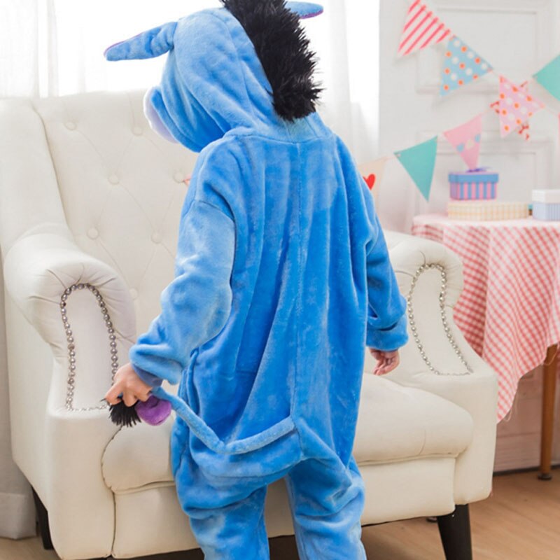 Unicorn Pajamas Onesie Kids Kigurumi Pyjama Panda Licorne Stitch Pijama Boy Girl Flannel Pajama Christmas Party Cosplay Clothes