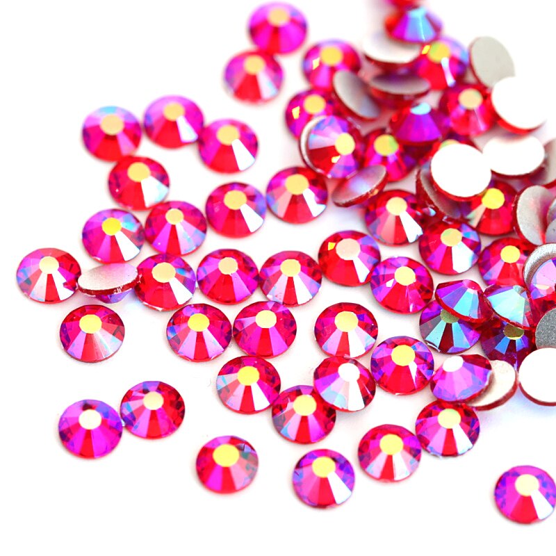 2020 New 1 Pack Flatback 3D Glass Swarovsky DIY Nails Rhinestones Art Decoration Shiny Crystal Stones Gems Manicure