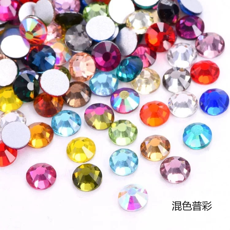 2020 New 1 Pack Flatback 3D Glass Swarovsky DIY Nails Rhinestones Art Decoration Shiny Crystal Stones Gems Manicure