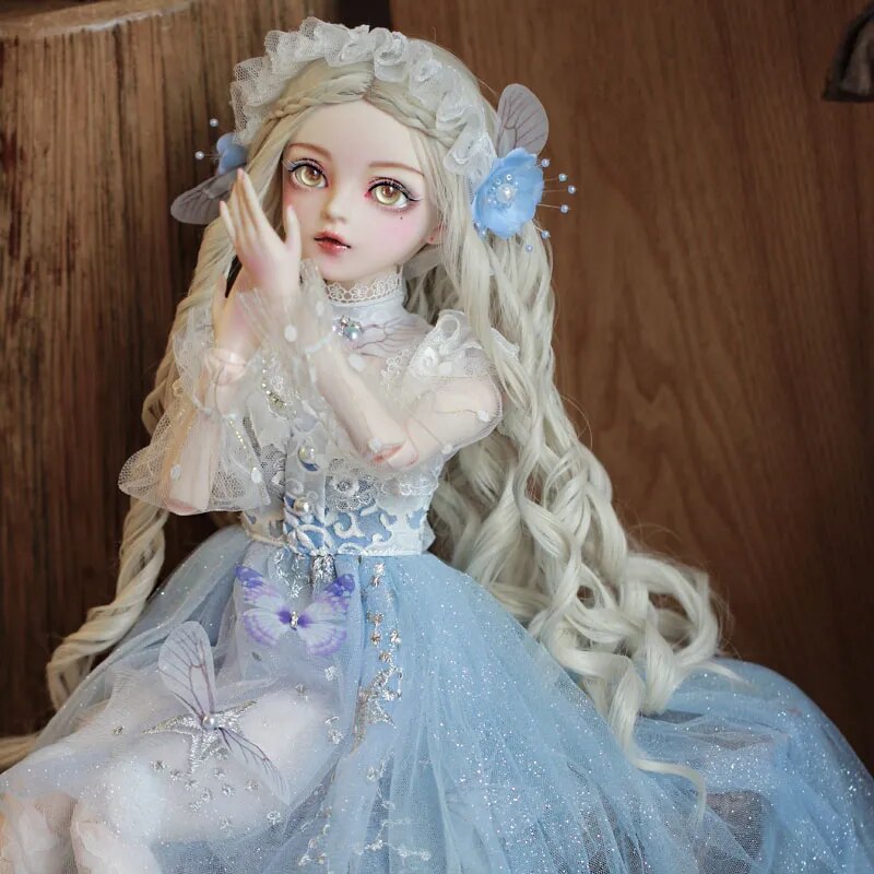 60cm bjd ball jointed Doll gifts for girl  Handpainted makeup fullset Lolita/princess dolls  with clothes BUTTERFLY FAIRY