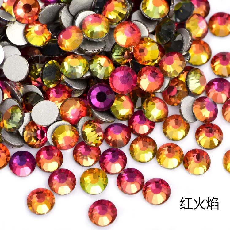 2020 New 1 Pack Flatback 3D Glass Swarovsky DIY Nails Rhinestones Art Decoration Shiny Crystal Stones Gems Manicure