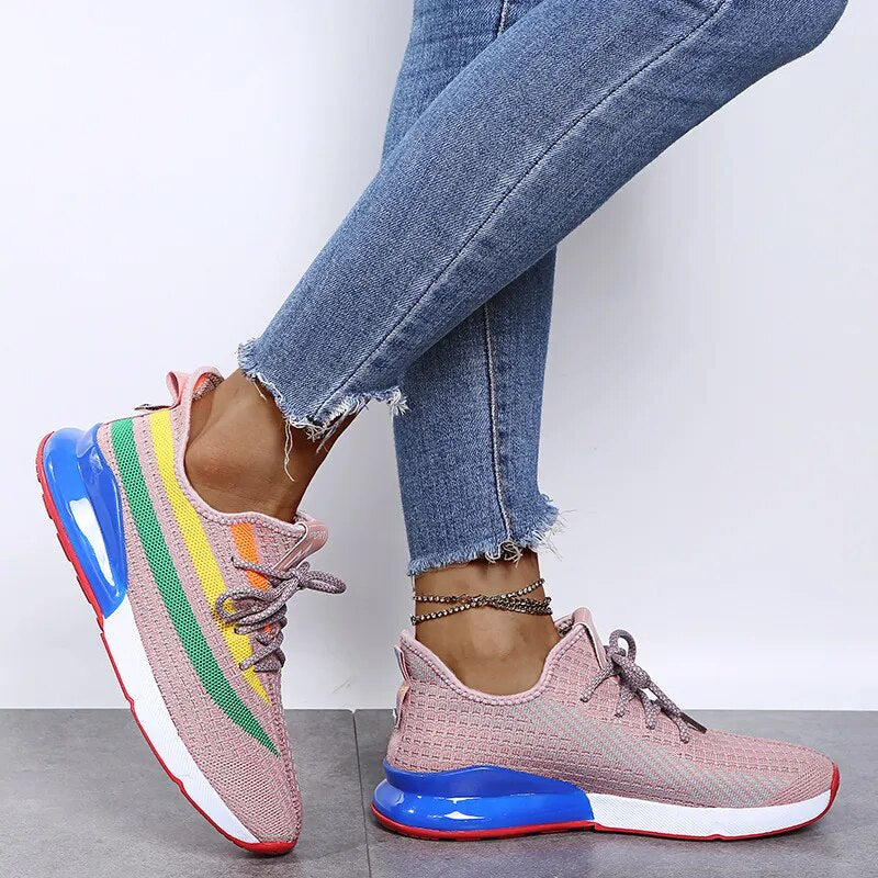SIZE 35-43 ! Lovely Lady Flat Shoes For Women shoes & Black,Pink,Grey Soft Slip-On Breathable Light Female Shoes With Mix-Color