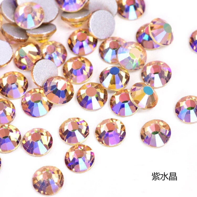 2020 New 1 Pack Flatback 3D Glass Swarovsky DIY Nails Rhinestones Art Decoration Shiny Crystal Stones Gems Manicure