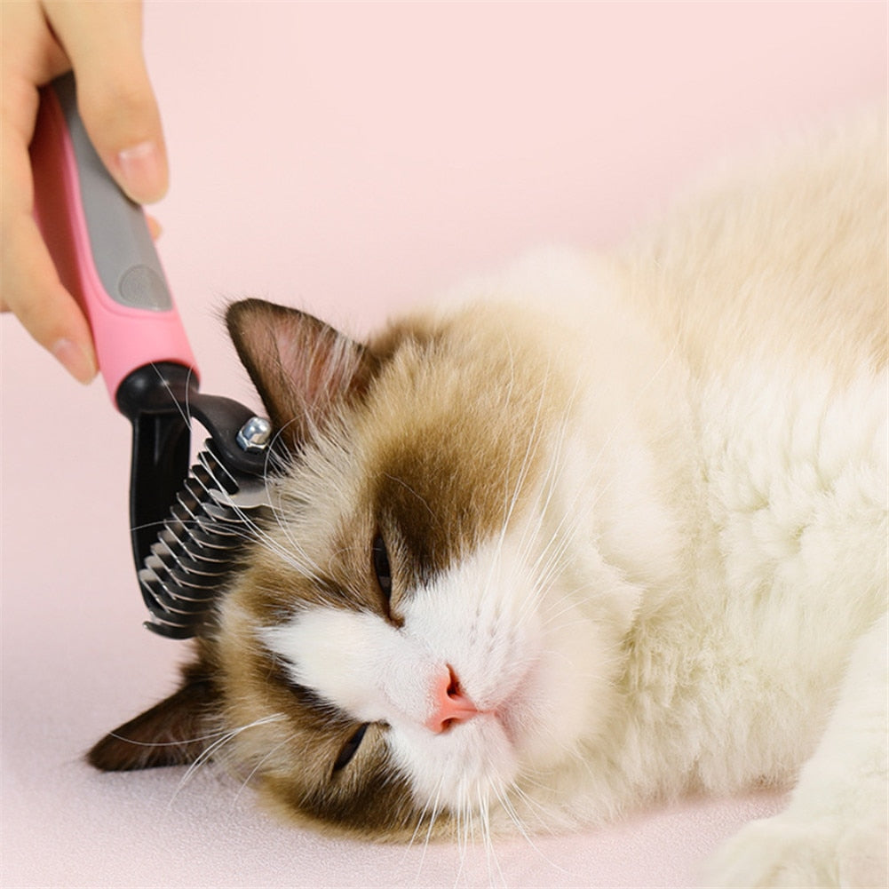Pet Dog Hair Removal Comb Cat Fur Brush Grooming Tools Hair Clipper Dog Cat Shedding Hair Comb For Puppy Small Dog Pet Supplies