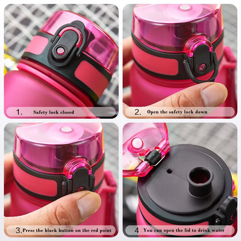 Hot 500/1000ML Sport Water Bottle Free Shipping Shaker Outdoor Travel Portable Leakproof Drinkware Plastic Drink Bottle BPA Free