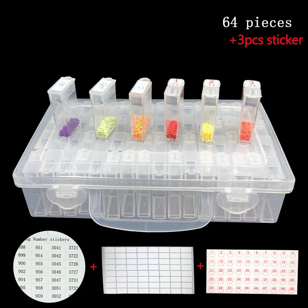 Diamond Painting Tools Accessories Storage Box Container Diamond Embroidery Accessories Stone Mosaic Container Box