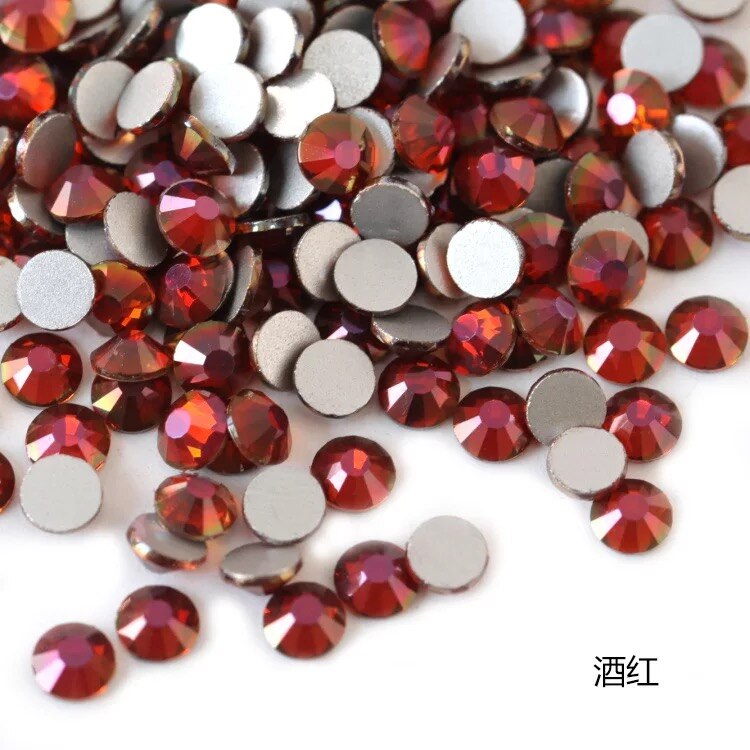 2020 New 1 Pack Flatback 3D Glass Swarovsky DIY Nails Rhinestones Art Decoration Shiny Crystal Stones Gems Manicure