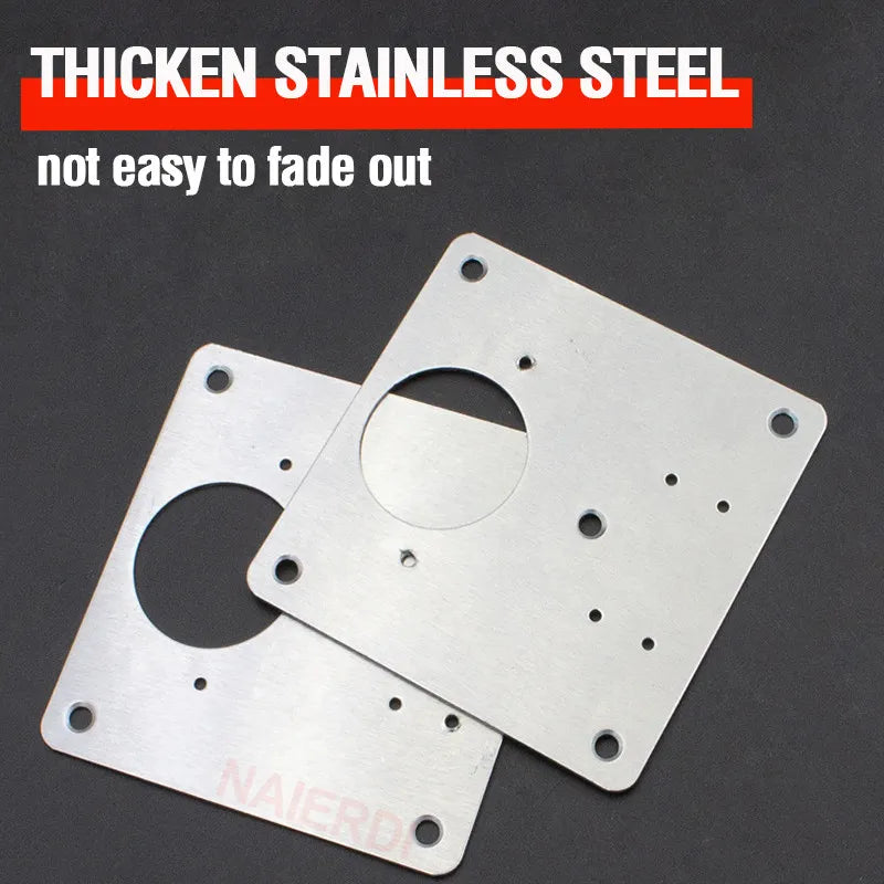 NAIERDI Stainless Steel Furniture Cabinet Door Hinge Repair Plate Drawer Window Door Door Panel Connection Repair Plate Hardware