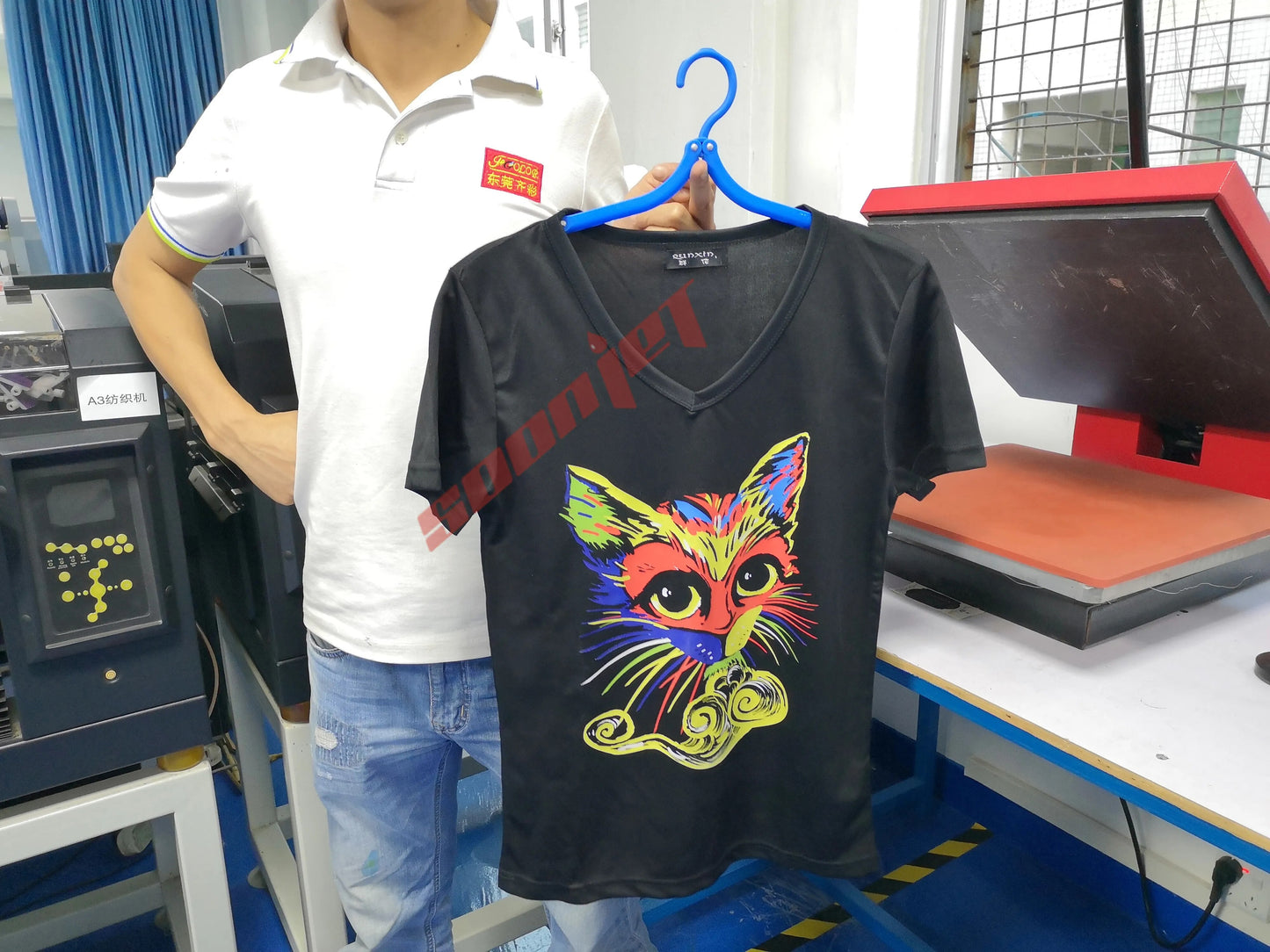 Digital A3 size DTF Printer PET Film Tshirt Printer DTF Heat Printing Machine  For For Hoodies Jacket Hat Jeans