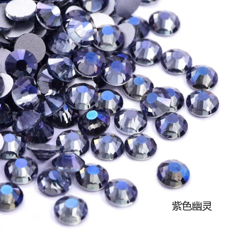 2020 New 1 Pack Flatback 3D Glass Swarovsky DIY Nails Rhinestones Art Decoration Shiny Crystal Stones Gems Manicure