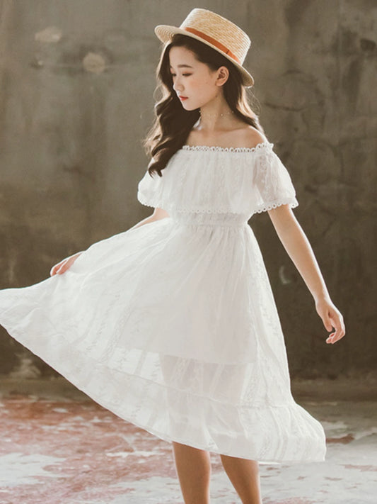 Children's off-Shoulder Dress