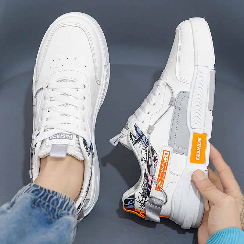 Small White Summer All-Match Casual Youth Leather Men's Shoes