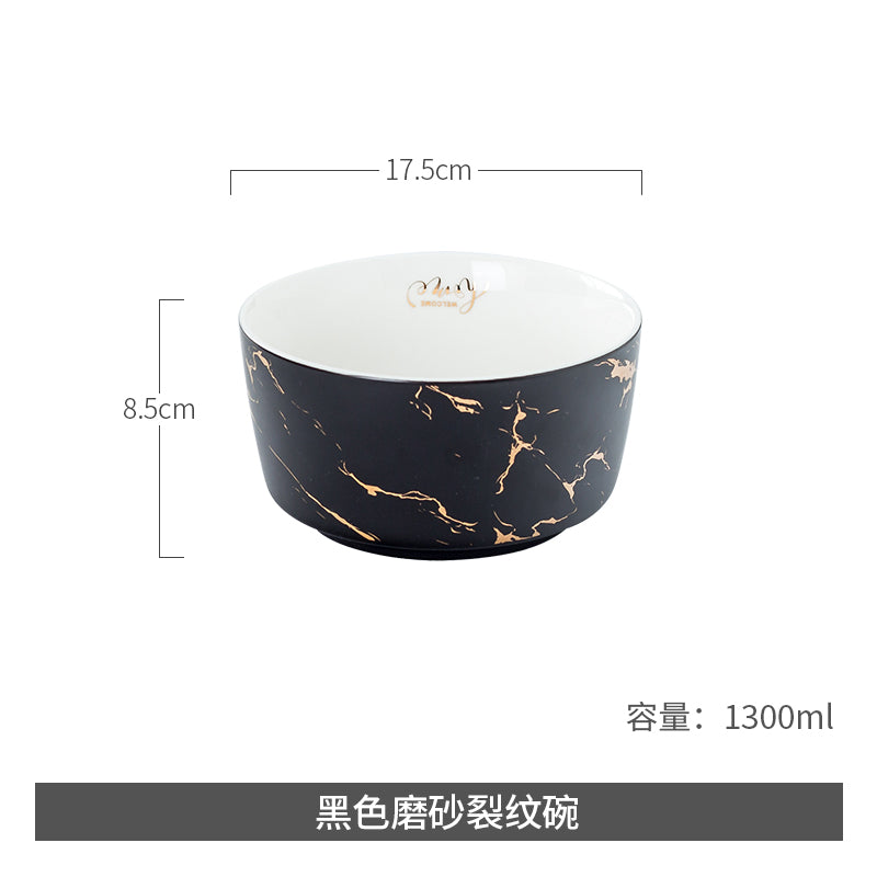 Ceramic Light Luxury Good-looking Creative 2-Person Bowl