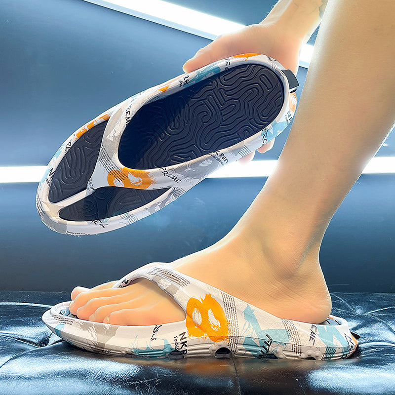 Flip Toe Poop Feeling Large Size Beach Thick Sole Flip-Flops