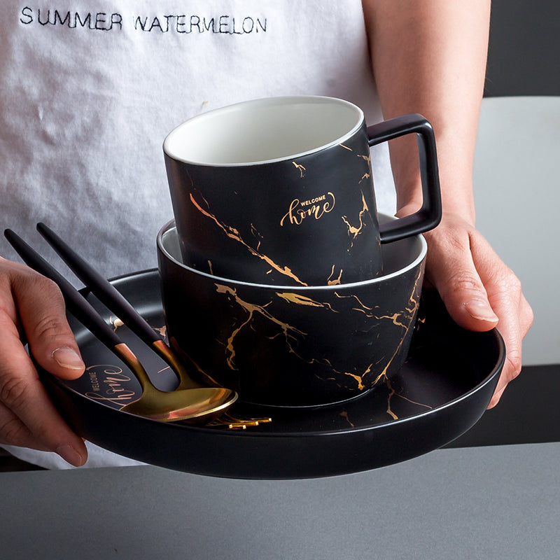 Ceramic Light Luxury Good-looking Creative 2-Person Bowl