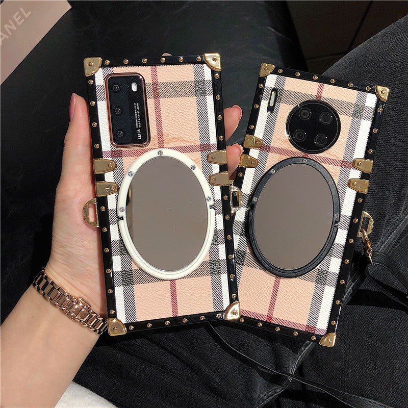 Apple Mirror XS Max Leather iPhone Phone Case