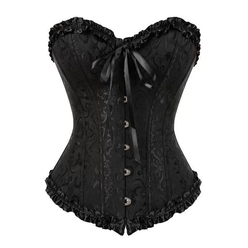 Corset Tummy Control Court Corset European and American Style Chest-Gathering and Chest-Supporting Breast Holding Corset Bodysuit Women's Girdle Shaping Body